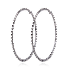 1 Pair New Fashion Lady Women Thin Round Big Large Dangle Hoop Loop Earrings