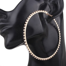 1 Pair New Fashion Lady Women Thin Round Big Large Dangle Hoop Loop Earrings
