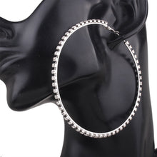 1 Pair New Fashion Lady Women Thin Round Big Large Dangle Hoop Loop Earrings