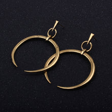 1 Pair New Fashion Lady Women Thin Round Big Large Dangle Hoop Loop Earrings