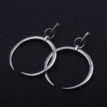 1 Pair New Fashion Lady Women Thin Round Big Large Dangle Hoop Loop Earrings