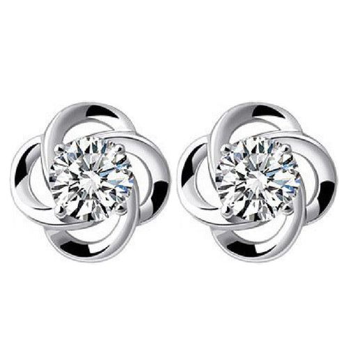 1Pair Women's Four-leaf clover Of Design Of Stud Earrings