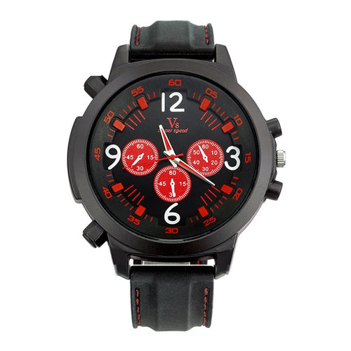 1PCS Fashion Men's Thin Silica Gel Students Sports Quartz Watch