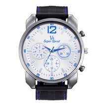 1PCS Fashion Men's Thin Silica Gel Students Sports Quartz Watch