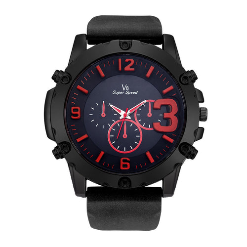 1PCS Fashion Men's Thin Silica Gel Students Sports Quartz Watch