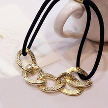  2PCS Women Girl Hair Ring Hollow Hair Tie Head Hair Accessory  BK