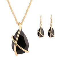 1Set Women Necklace Pendant Drop Earrings Jewelry BK