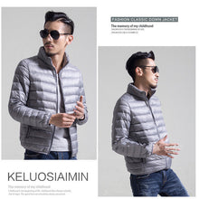 Mens Autumn Winter Duck Down Jacket